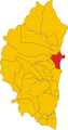 Collocatio finium municipii in Provincia Oleastrensi.
