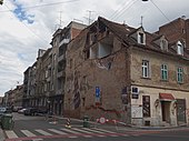Oštećena zgrada u Đorđićevoj ulici.