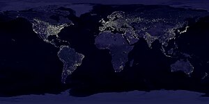 Dünya'nın gece görüntüsü