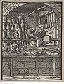 Drechsler, Darstellung (1568) aus einem Nürnberger Ständebuch