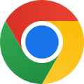Logo actuel de Google Chrome officiellement utilisé depuis le 30 mars 2022