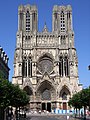 Facciata della Cattedrale di Notre-Dame a Reims