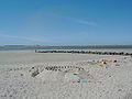 Strand von Utersum bei Ebbe mit Blick auf die Nordspitze von Amrum
