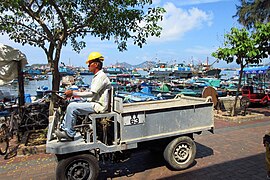 A village vehicle on the island of Cheung Chau in Hong Kong