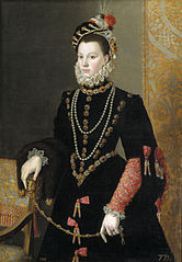 Retrato de Isabel de Valois (c. 1605), de Juan Pantoja de la Cruz (Museo del Prado)