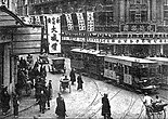 Nanking Road (actual East Nanjing Road) na década de 1930