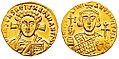 Jesús en una moneda del siglo VIII.