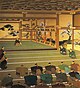 Murata Tanryō. Токуґава Йосінобу в замку Нідзьо оголошує своїм підлеглим рішення повернути верховенство влади в Японії імператору. Живопис школи Тоса 19 ст.