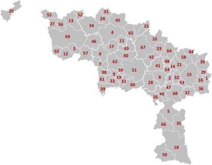 Comunas de la província d’Enaut