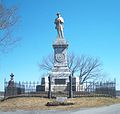 Confederate statue on the top of Myrtle Hill Cemetery in Mar. 2, 2009.