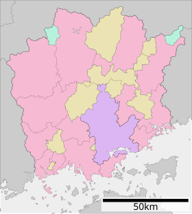 醍醐桜の位置を示した地図