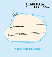 Kaart van die Baker-eiland