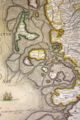 Die Karte von 1652 zeigt die durch Föhr verlaufende Grenze