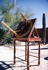 Equatorial Heliochronometer in Tucson by John Carmichael at Sundial Sculptures