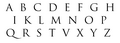 Die Buchstaben des lateinischen Alphabets