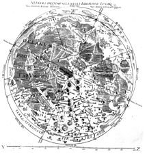 里乔利的月面图 (1651年)