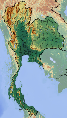 Poloha mesta v Thajsku