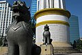Yangon Independence Monument Lions