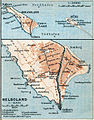 Mapa de Helgoland en 1910