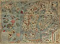 11. Carta marina, Skandinávia falitérképe, Olaus Magnus munkája (1539) (javítás)/(csere)