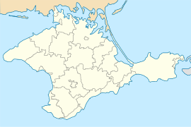 Kerč na mapi Krima