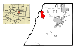 موقعیت راکسبرو پارک، کلرادو در نقشه