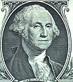 Corc Vaşinqtonun 1 dolların üzərindəki təsviri