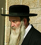 Ein religiöser Jude mit Peyots, Jerusalem, Israel
