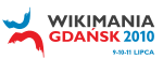 Logo konferencije Wikimania 2010 održane u Gdańsku u Poljskoj