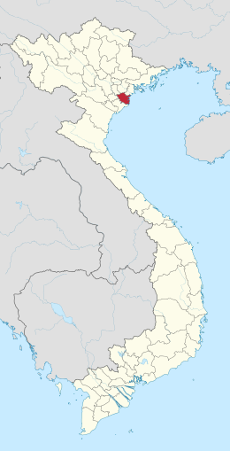Địa giới tỉnh Thái Bình trên bản đồ hành chính Việt Nam