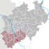 Lage der Stadt Bonn in Nordrhein-Westfalen