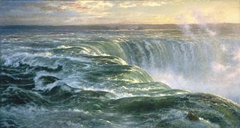 Les chutes du Niagara en 1866 par Louis Rémy Mignot (1866), Brooklyn Museum