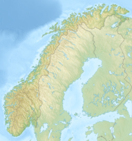 Lagekarte von Norwegen