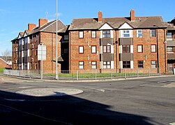 Three-storey housing on a Llanelli corner - geograph.org.uk - 6324115.jpg