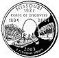 Missouri quarter dollar coin