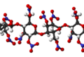Part d'una macromolècula de nitrocel·lulosa