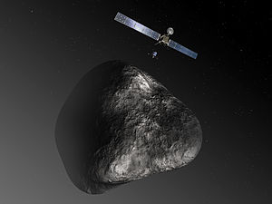 „Розета“ и „Филе“ до кометата Чурюмов—Герасименко (рисунка)