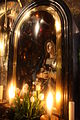 Our Lady of Sorrows statue in Golgotha, Holy Sepulchre.