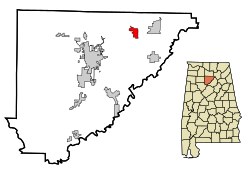 Location of Fairview, Alabama