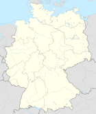 Deutschlandkarte, Position der Stadt Marl hervorgehoben
