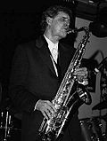 Gisle Johansen med tenorsaxofon