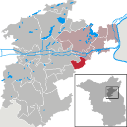 Läget för kommunen Hohenfinow i Landkreis Barnim
