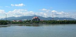 The Khao Khiao Massif rising behind Chonburi town