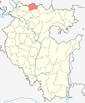 Татышлинский район на карте