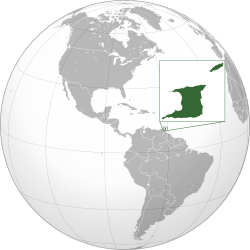 Location of Trinidad jeung Tobago