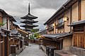 72 Yasaka-dori early morning with street lanterns and the Tower of Yasaka (Hokan-ji Temple), Kyoto, Japan uploaded by Basile Morin, nominated by Basile Morin