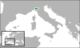 Ducad de Parma e Piasenza - Localizazion