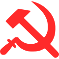 Emblema del Partíu Comunista de Dinamarca.