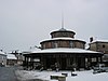 La halle circulaire d’Ervy-le-Châtel sous la neige le 29 décembre 2005.
