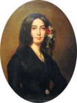 George Sand.PNG (Portrait of George Sand by Auguste Charpentier in 1838)